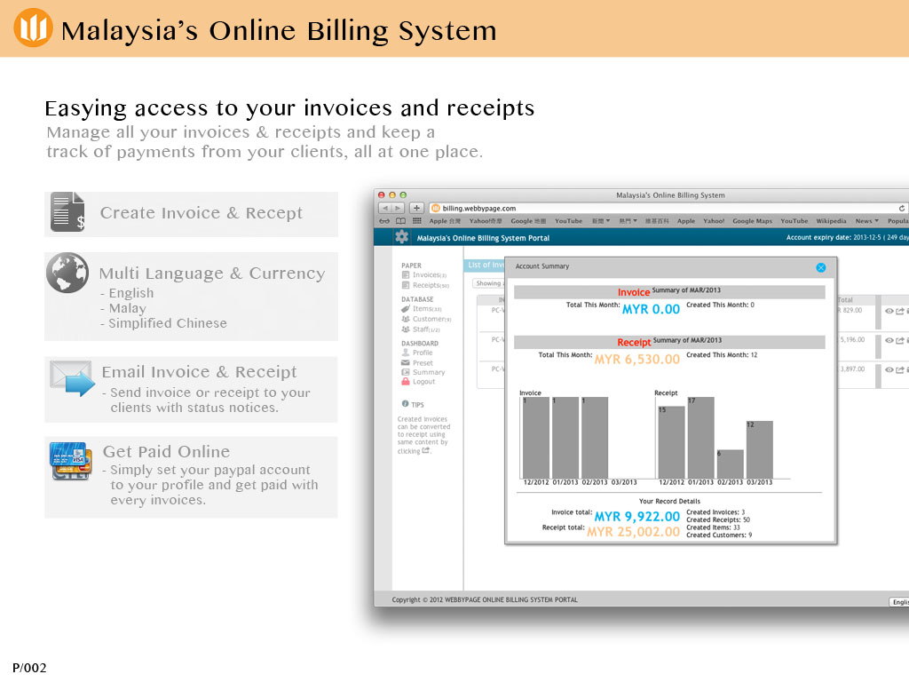 Malaysia Online Billing System